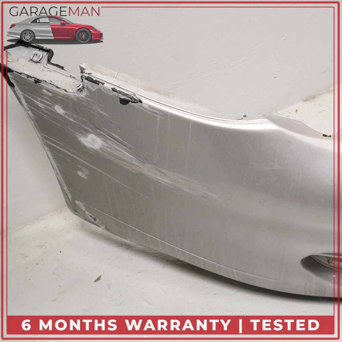 1999-2001 Porsche 911 Carrera 996 Front Bumper Cover Arctic Silver Metallic OEM