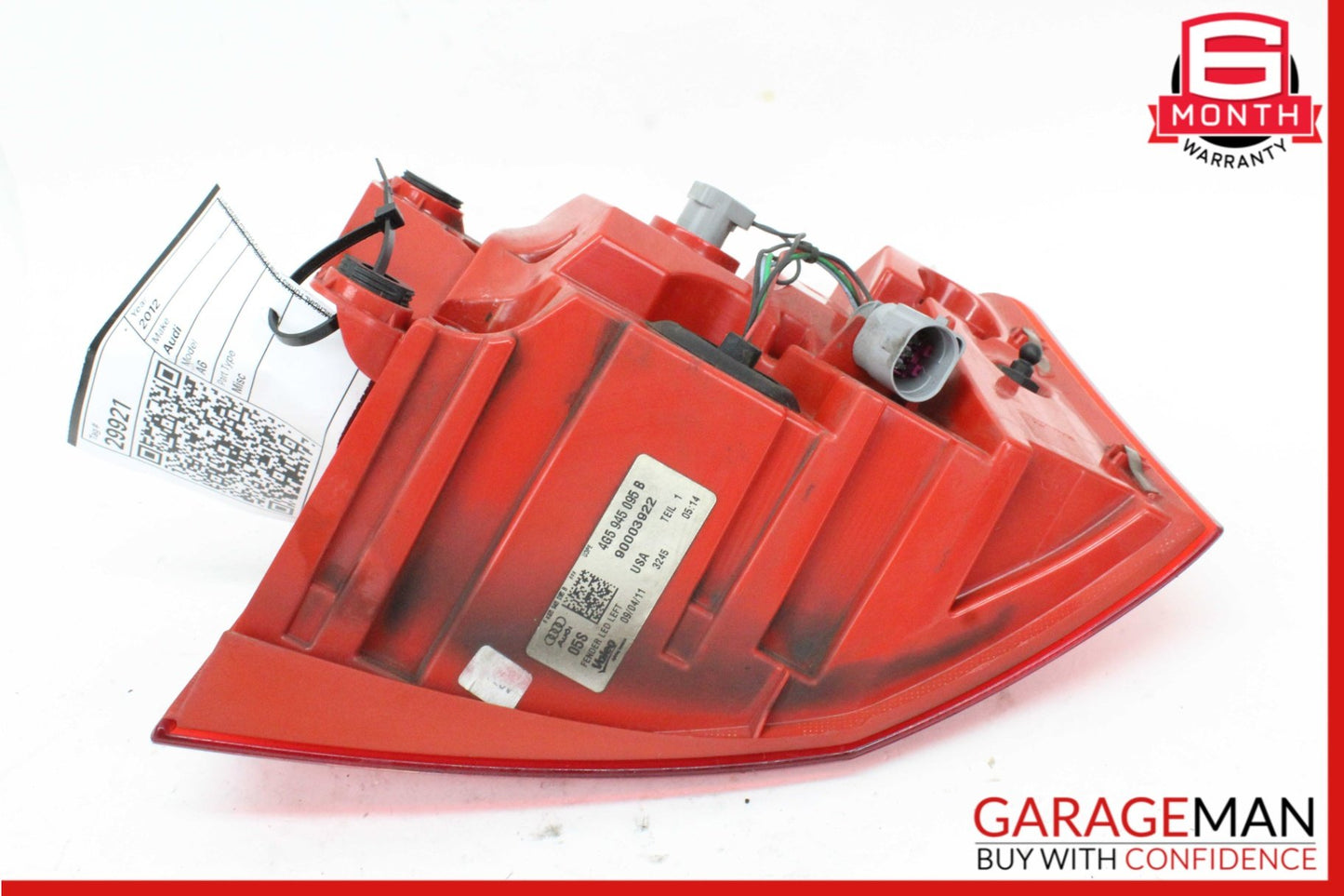 2012-2015 Audi A6 C7 Sedan Rear Left Outer Tail Light 4G5945095B