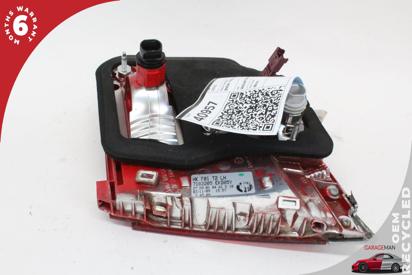 2009-2012 BMW 750i Rear Left Driver Side Inner Tail Light Lamp 7182205 OEM