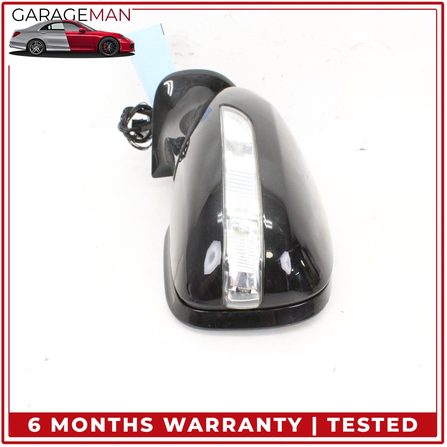 2007-2009 Mercedes W211 E350 Front Left Side Door Rear View Mirror Black OEM