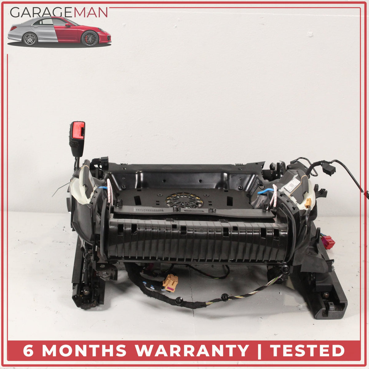 2011-2018 Audi A8 Front Left Side Lower Seat Track Frame Rail w/ Motors OEM