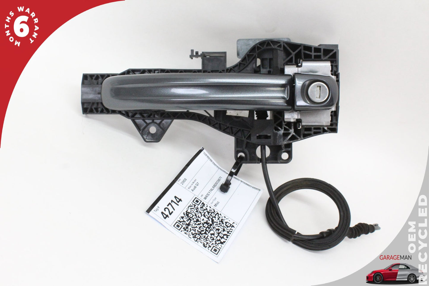 2007-2015 Audi Q7 Front Left Side Exterior Door Handle 4L0837205B OEM