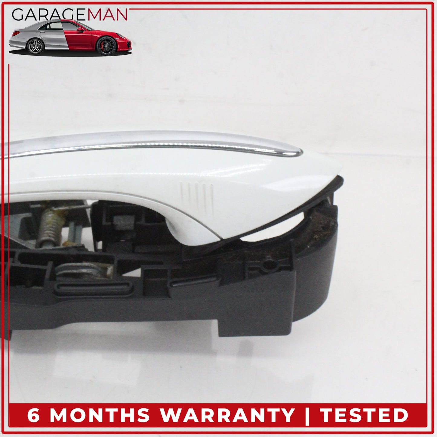 2011-2016 BMW 550i Front Right Passenger Side Exterior Door Handle White OEM