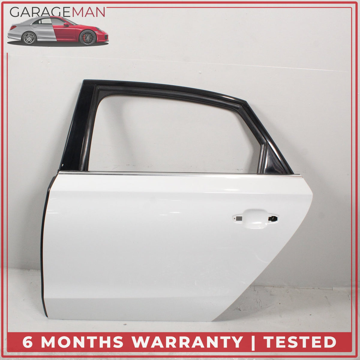 2011-2018 Audi A8 S8 Rear Left Driver Side Door Shell Glacier White Metallic OEM