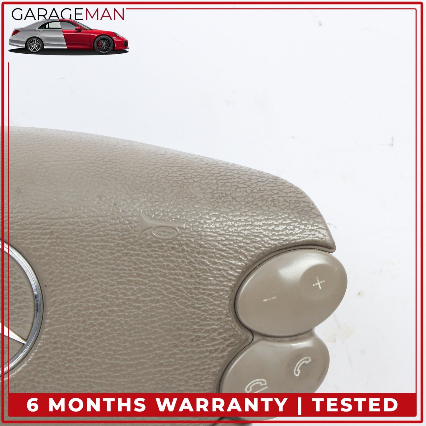 2003-2012 Mercedes R230 SL500 Front Left Steering Wheel Airbag Air Bag Beige OEM