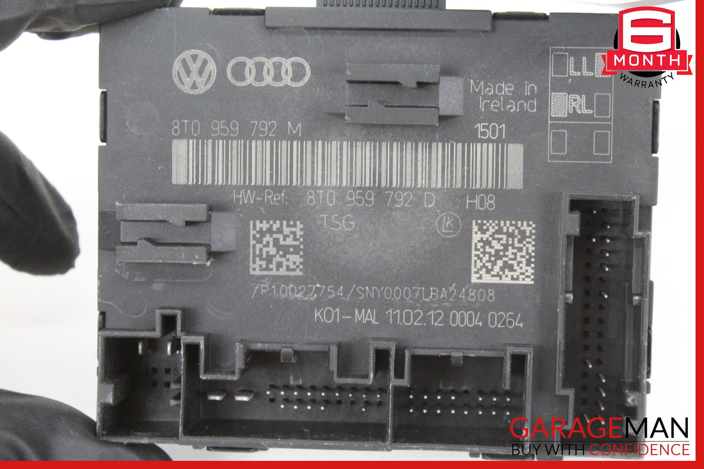 2009-2012 Audi A5 Front Right Passenger Side Door Control Module 8T0959792M OEM