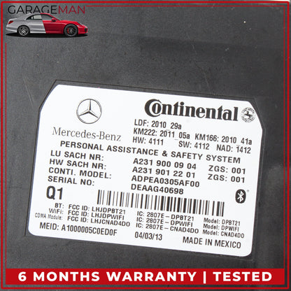 2010-2020 Mercedes W212 E350 GL450 Tele Aid Control Module Unit 2319000904 OEM