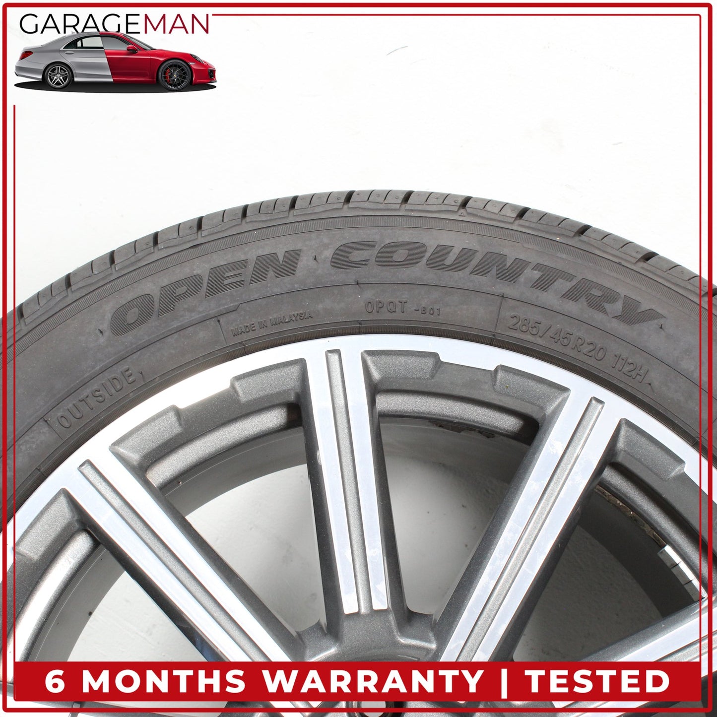 2017-2025 Audi Q7 SQ7 10 Spoke Wheel Rim w/ Tire 9JX20H2 ET33 4M0601025AD OEM