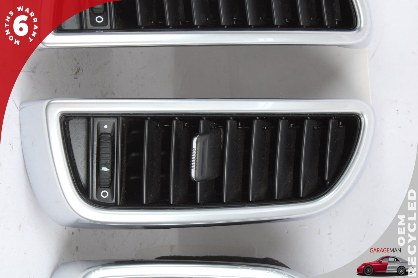 2011-2018 Porsche Cayenne 958 Front Dash Center Left &amp; Right AC Air Vent Set OEM
