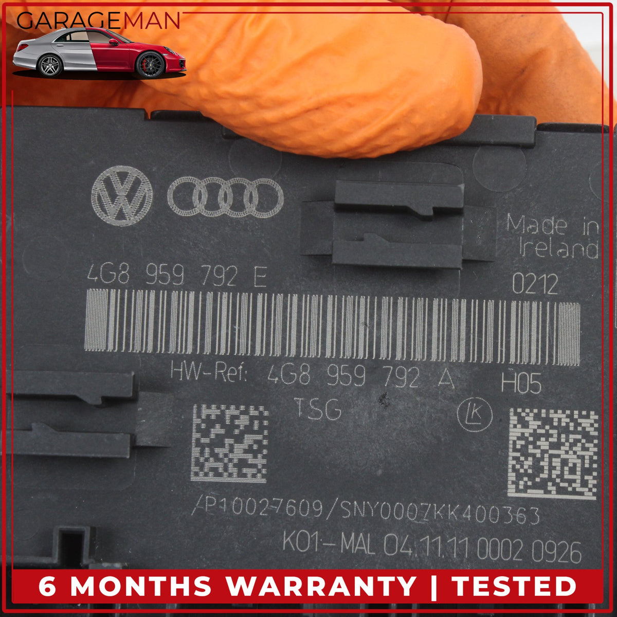 2012-2018 Audi A7 Front Right Side Door Control Module Unit 4G8959792E OEM