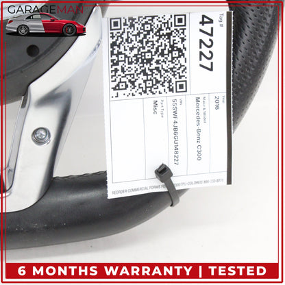 2015-2020 Mercedes W205 C300 Sport Steering Wheel w/ Paddle Shifters OEM