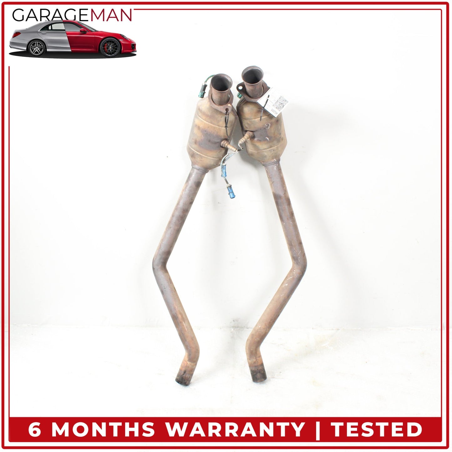 2002-2005 Ford Thunderbird RWD Left and Right Side Exhaust Downpipe Set OEM