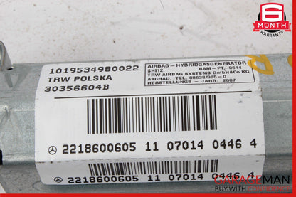 07-14 Mercedes W216 CL550 CL600 S550 S600 Rear Right Side Quarter Airbag Air Bag