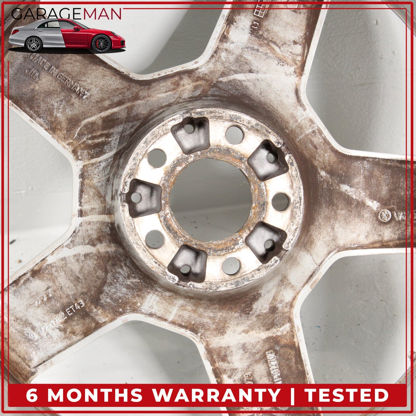 2007-2011 Mercedes W221 S550 Rear 5 Spoke Wheel Rim 9.5X19H2 ET43 2214012702 OEM