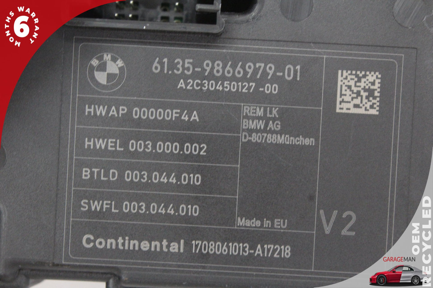 2014-2020 BMW 430i 440i F36 Rear BCM Body Control Module Unit 9866979 OEM