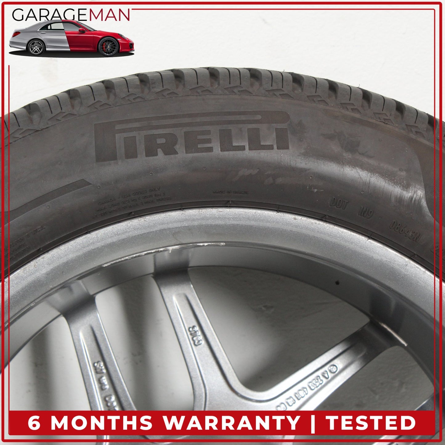 2016-2023 Mercedes X253 GLC300 Wheel Rim w/ Pirelli Tire 8JX19H2 ET38 OEM