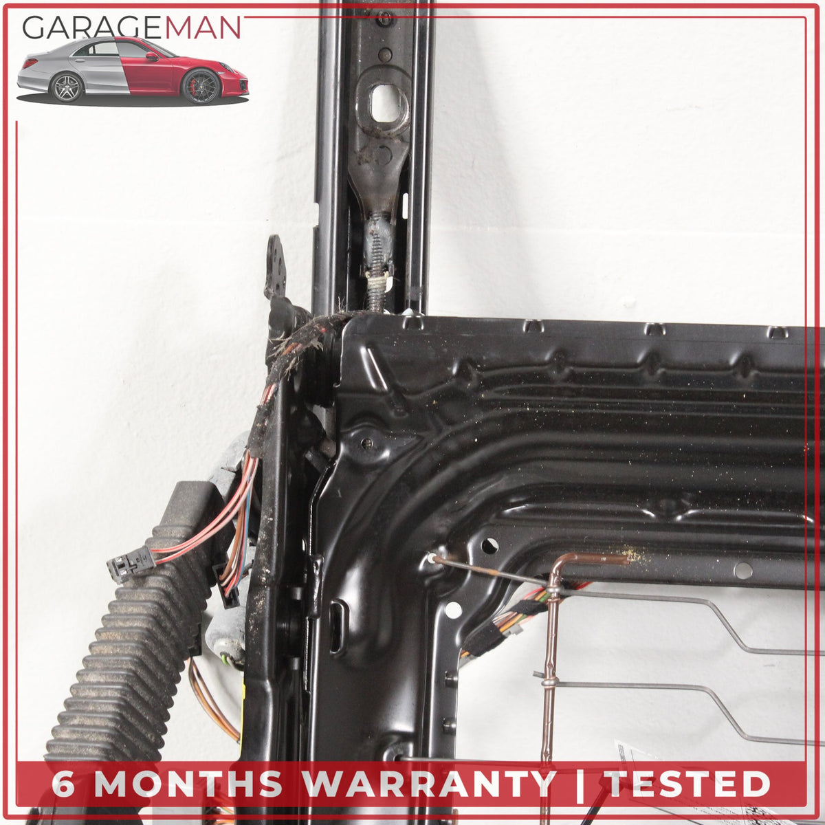 2010-2012 Range Rover L322 Front Left Seat Track Rail Frame w/ Motors OEM