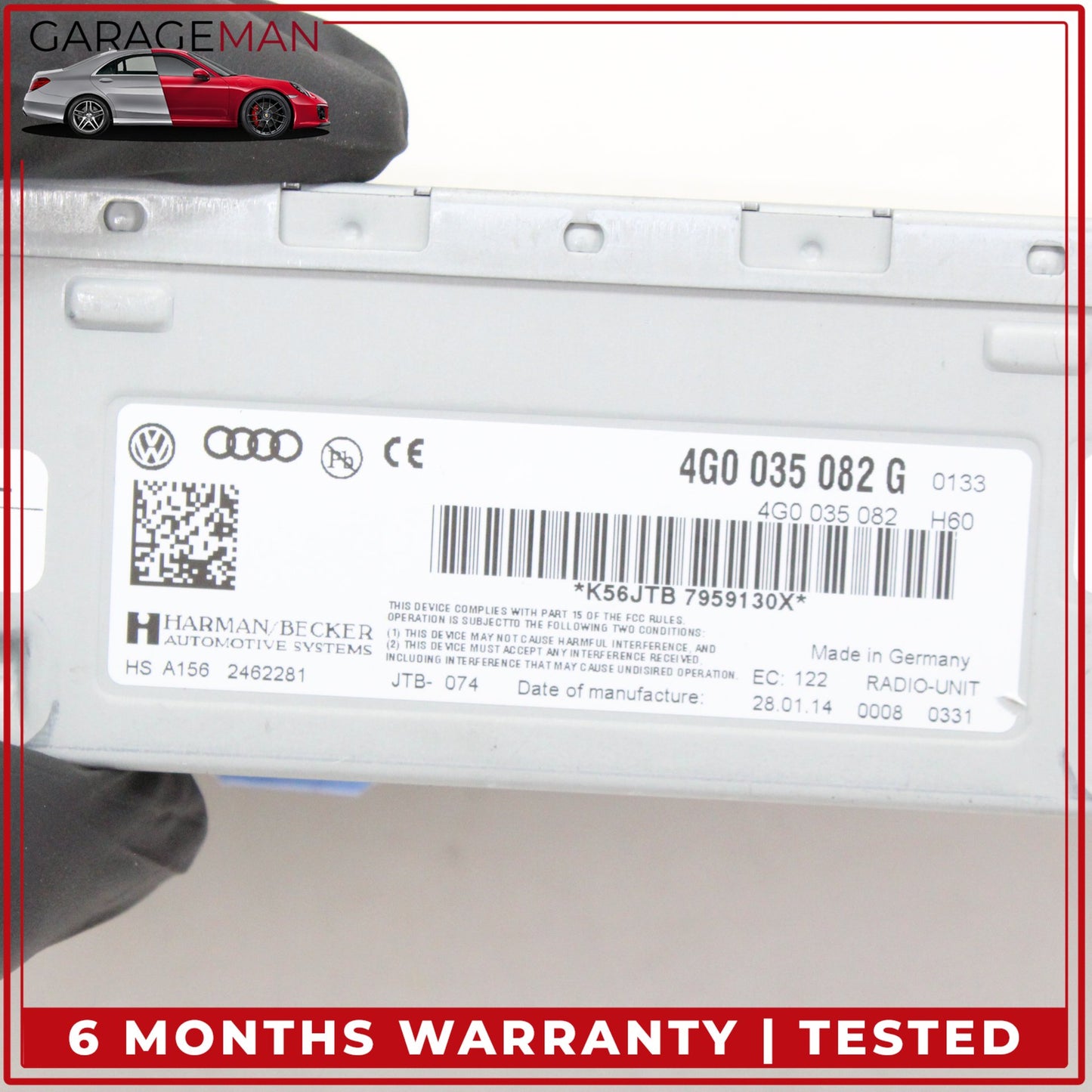 2012-2018 Audi A6 A7 AM FM Audio Radio Receiver Module MMI 4G0035082G OEM
