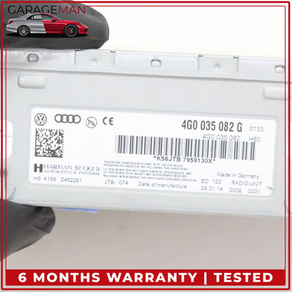 2012-2018 Audi A6 A7 AM FM Audio Radio Receiver Module MMI 4G0035082G OEM