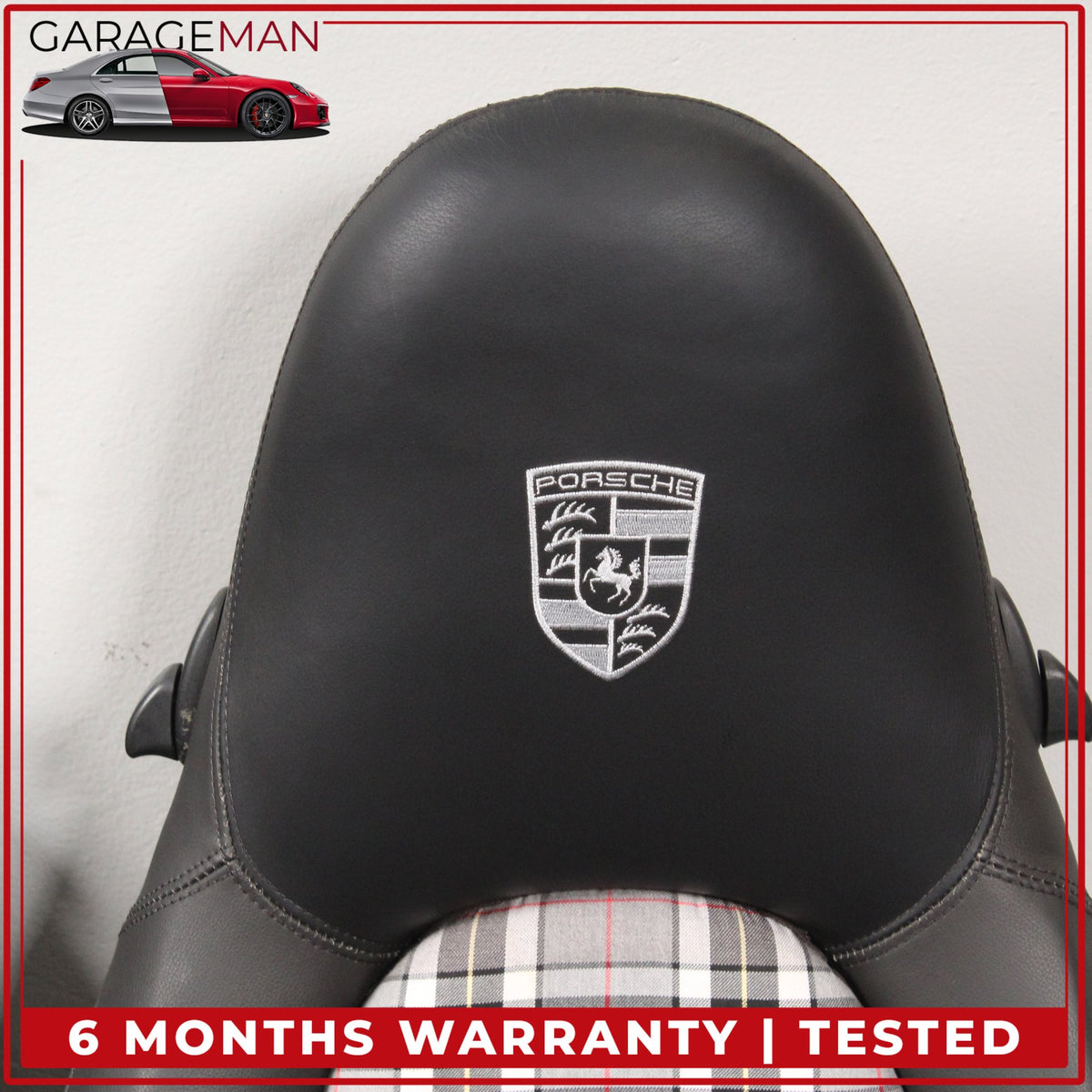 1999-2005 Porsche 911 Front Seat & Rear Cushion Pepita Style Fully Automatic OEM