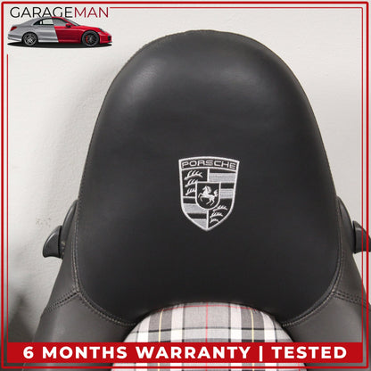1999-2005 Porsche 911 Front Seat & Rear Cushion Pepita Style Fully Automatic OEM