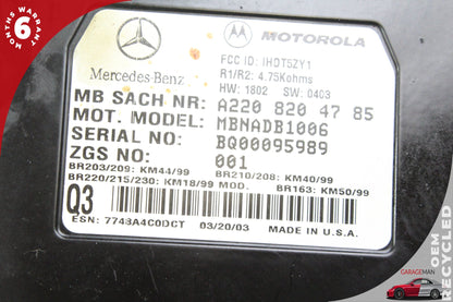 2000-2006 Mercedes W220 S55 AMG Voice Command Control Module Unit 2208204785 OEM