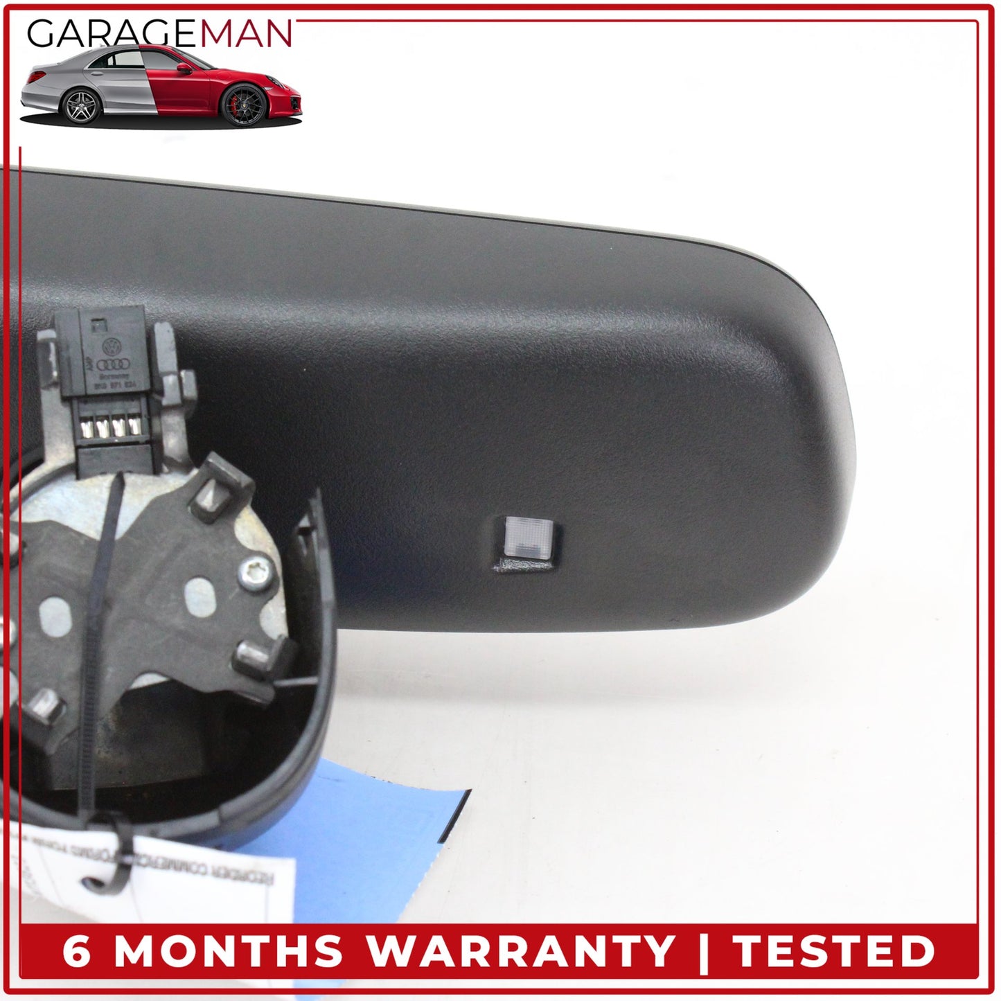 2012-2018 Audi A6 Front Upper Windshield Rear View Mirror Black 8T0857511 OEM