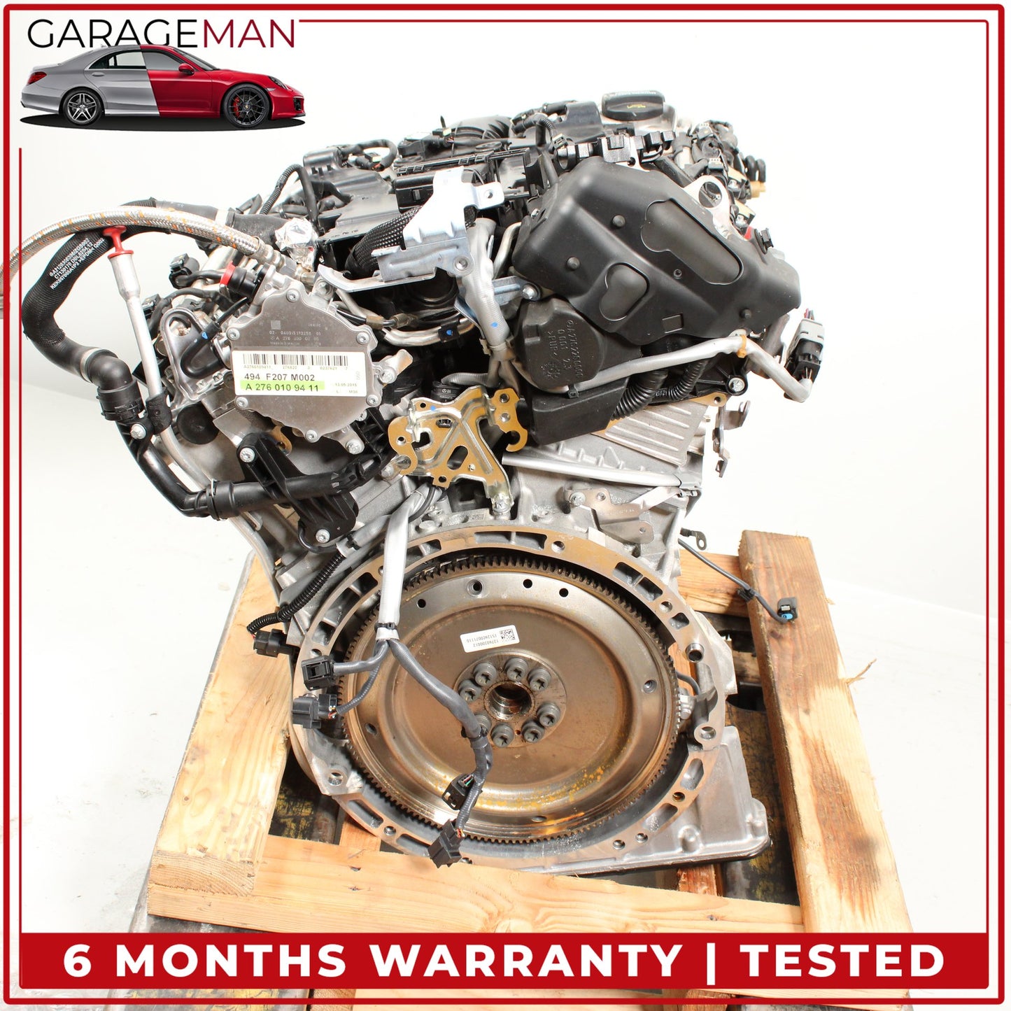 2015-2023 Mercedes C207 E400 RWD 3.0L V6 276.820 Engine Motor Assembly OEM 25K