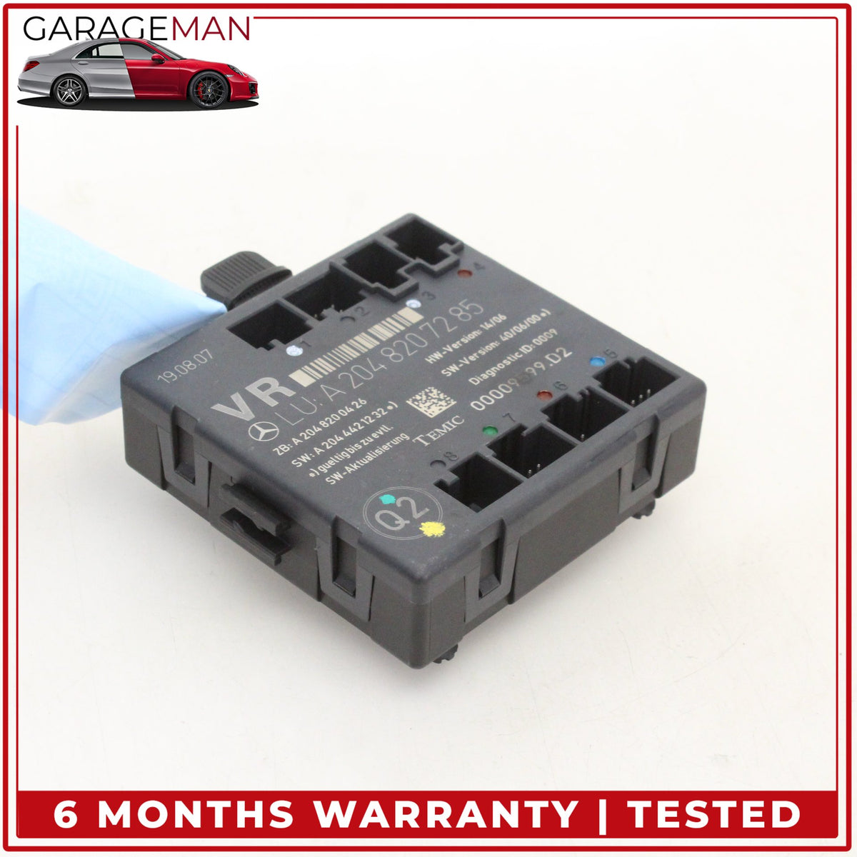 2008-2018 Mercedes-Benz C300 w204 Sedan Right Front Door Control Module 2048207285 OEM