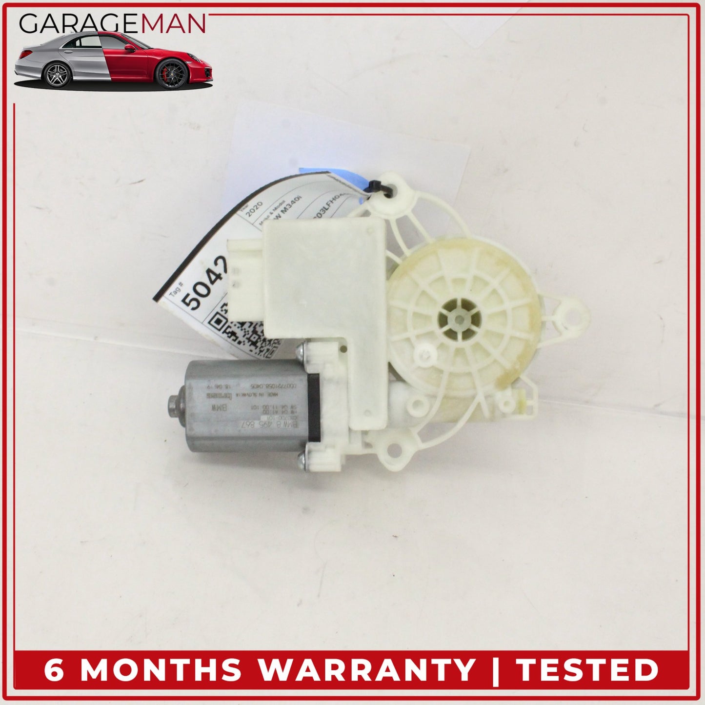 2019-2024 BMW M340i G20 Rear Left Driver Side Window Regulator Motor 8495867 OEM