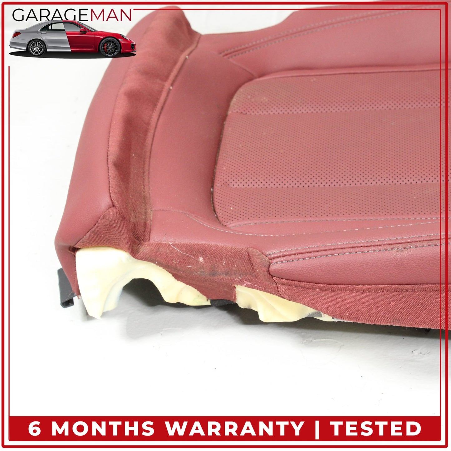 2019-2025 BMW 330i Front Right Passenger Side Lower Bottom Seat Cushion Red OEM