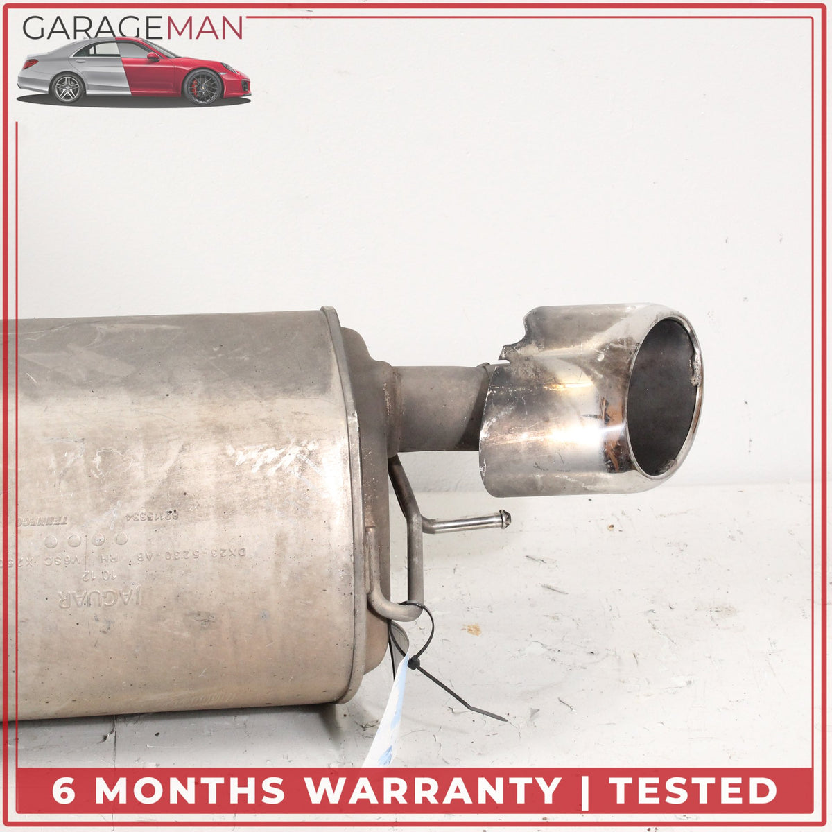 2013-2015 Jaguar XF X250 Exhaust Muffler Left and Right Side Set DX235230AB OEM