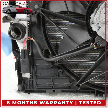 2011 BMW 528i F10 N52 Cooling Radiator w/ Fan Assembly 8669005