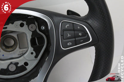 2015-2018 Mercedes W205 C350e C300 Steering Wheel w/ Paddle Shifters OEM