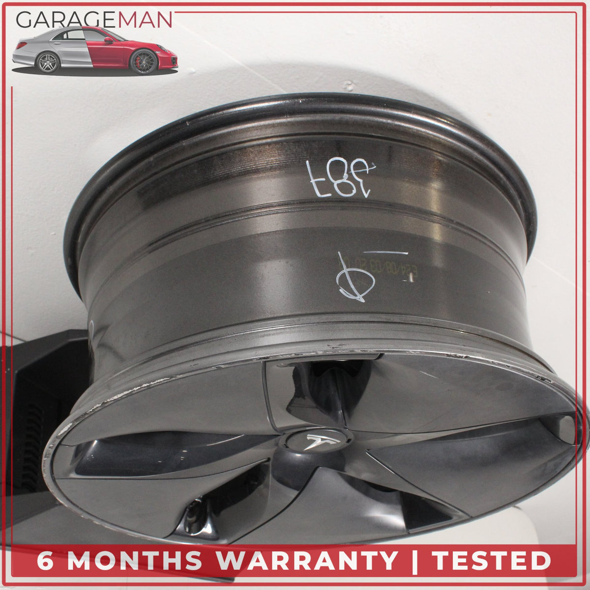 2017-2023 Tesla Model 3 Alloy Wheel Rim w/ Aerocover 18x8.5J ET40 104422100G OEM