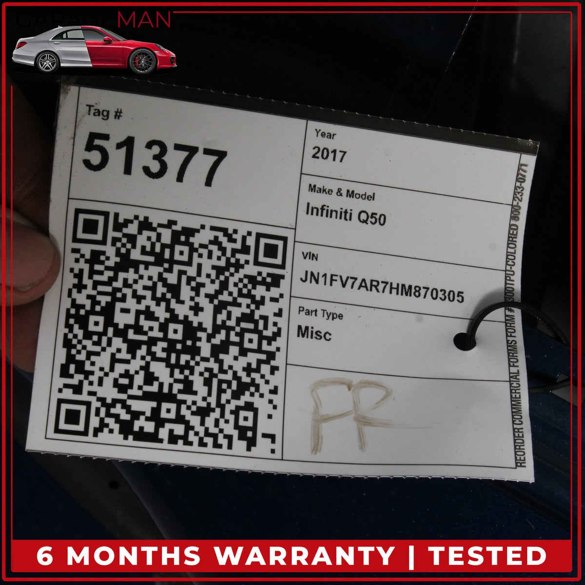 2014-2024 Infiniti Q50 V37 Front Right Side Door Shell Blue H010M4GAMA OEM