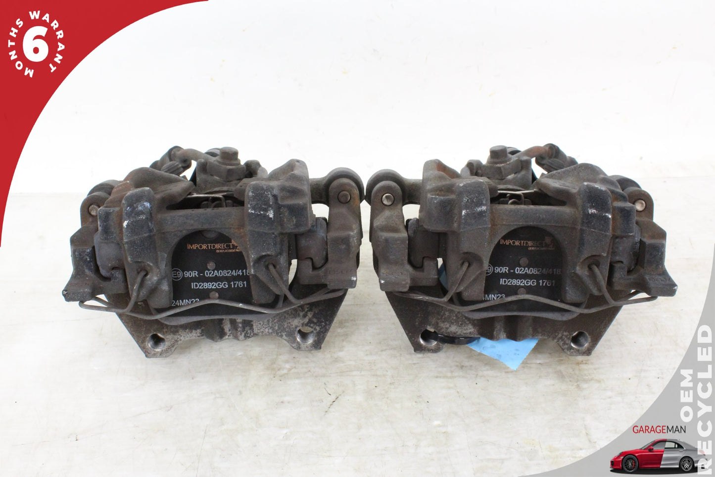 2015-2020 Audi A3 S3 Rear Left and Right Side Brake Caliper Set 5Q0615406CK OEM
