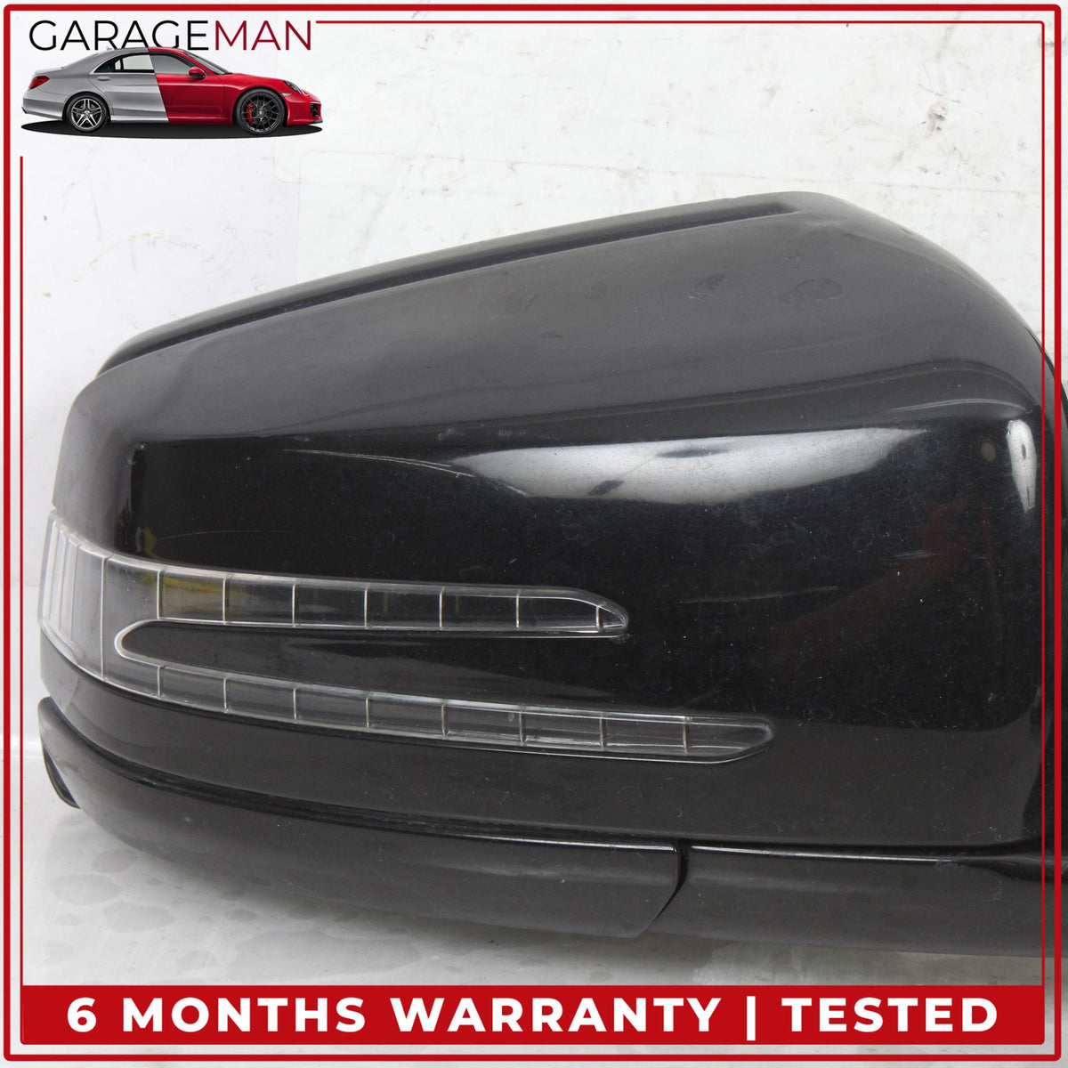 2010-2013 Mercedes W221 S550 Front Right Side Door Rear View Mirror Black OEM