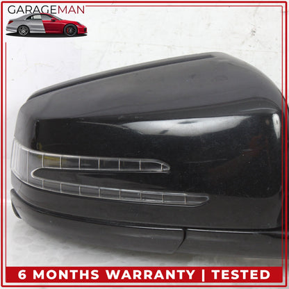 2010-2013 Mercedes W221 S550 Front Right Side Door Rear View Mirror Black OEM