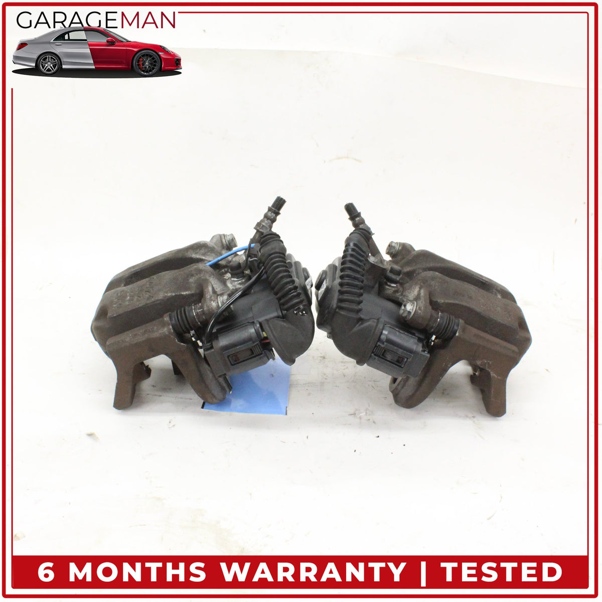 2011-2019 BMW 550i Rear Left and Right Side Brake Caliper Set w/ Actuator OEM