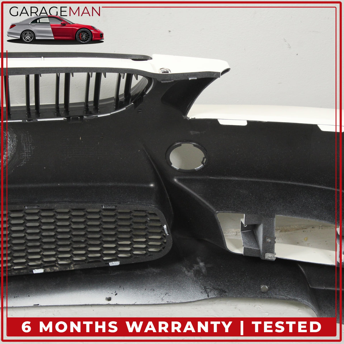 2006-2008 BMW 335i E90 M3 Style Front Bumper Cover Assembly w/ Grille Alpine White III