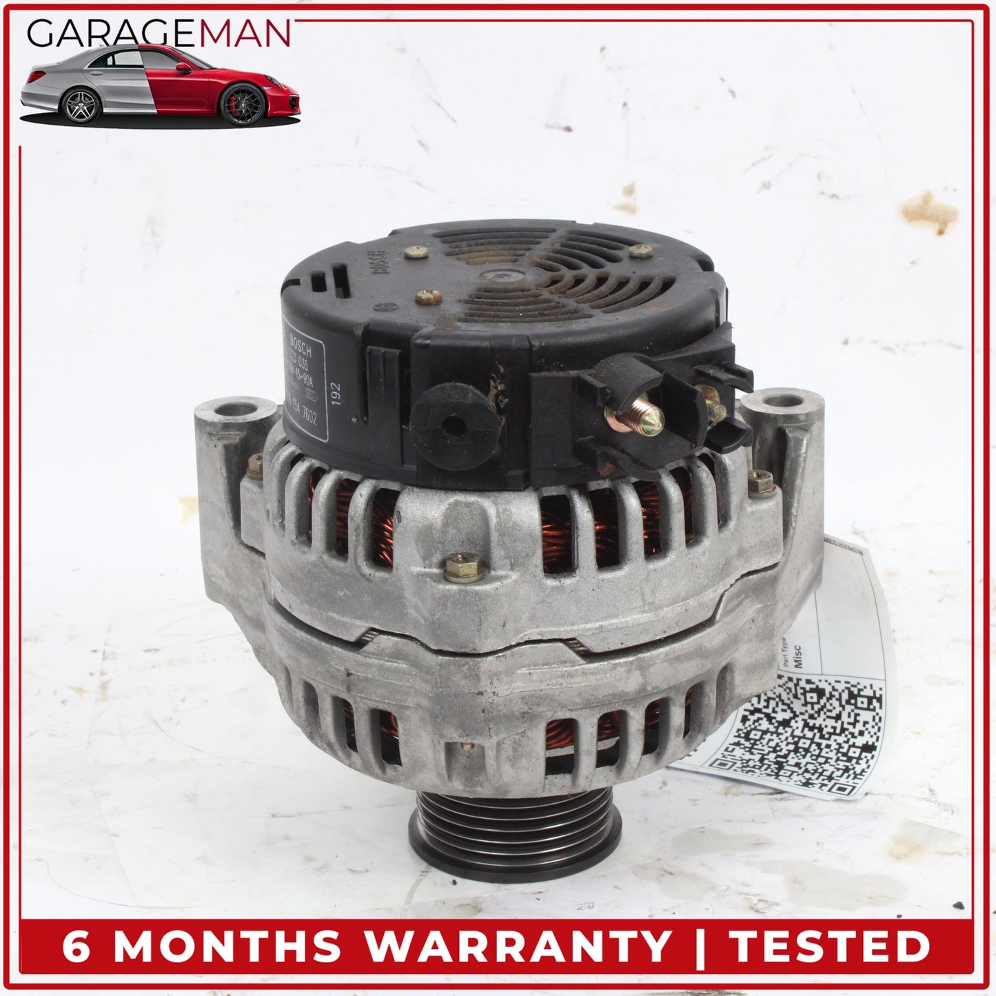 1997-2004 Mercedes R170 SLK230 Alternator Generator Bosch 0091547602 OEM
