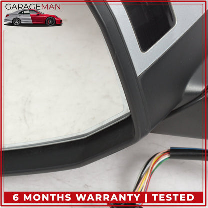 2017-2019 Audi Q7 Front Left Door Rear View Mirror w/ Camera Silver Metallic OEM