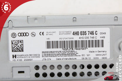 2011-2016 Audi A8 S8 Audio Radio Stereo MMI Multimedia CD Player 4H0035746C OEM