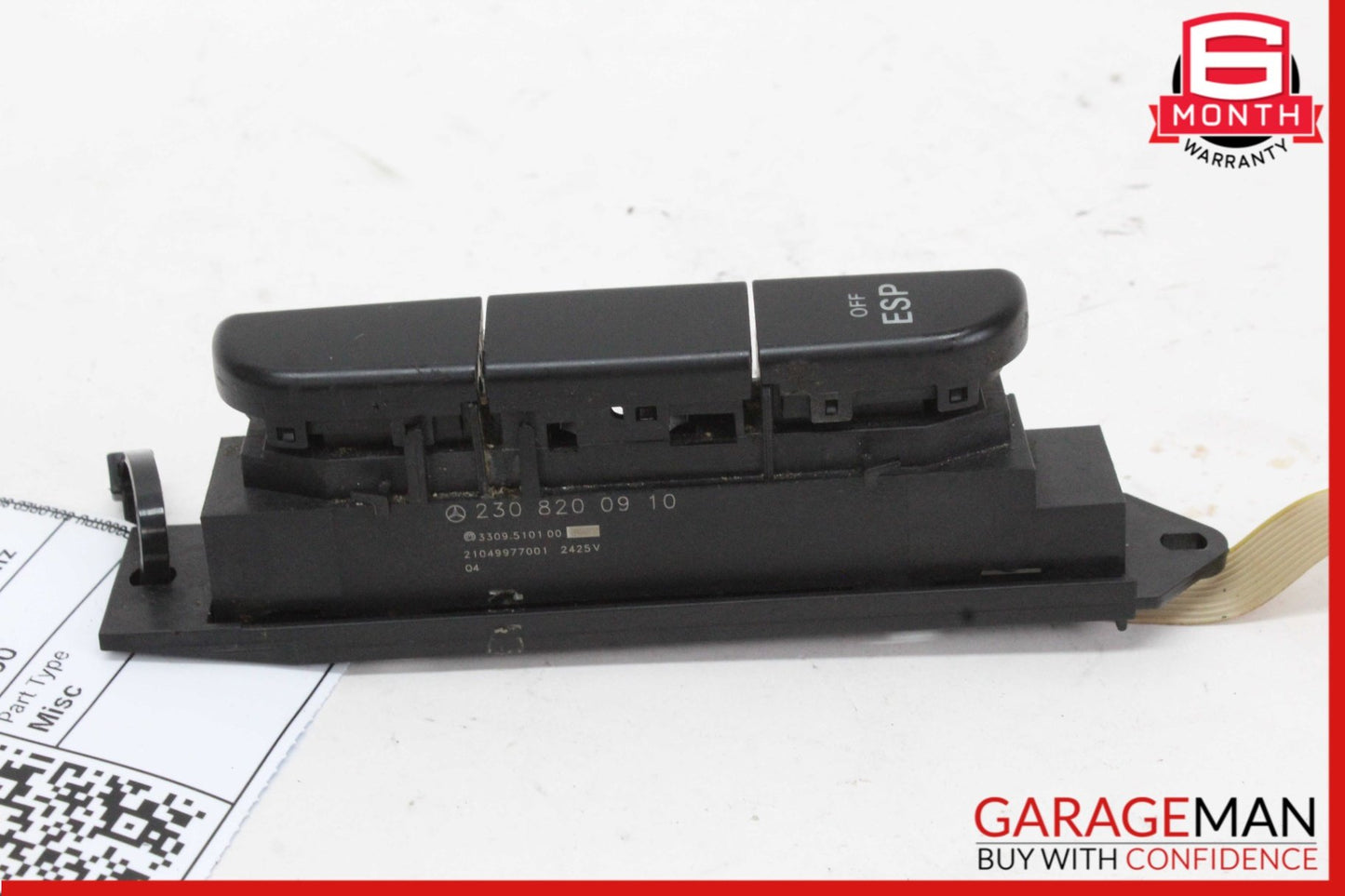 2003-2008 Mercedes SL500 R230 Center Console ESP Switch Control Button 230820091