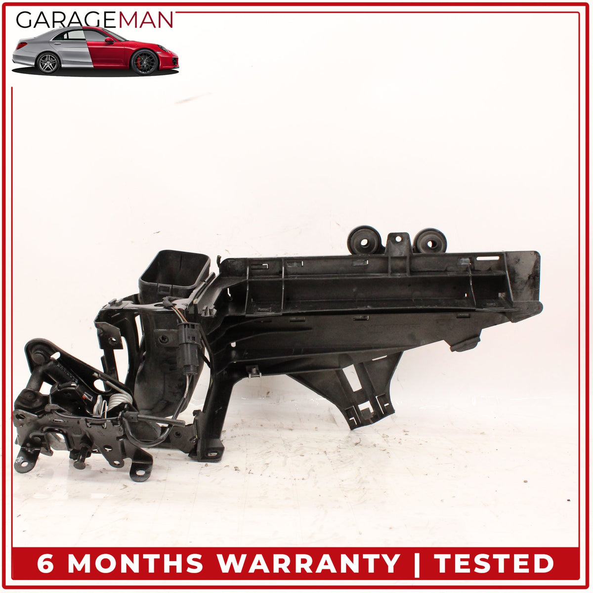 2009-2015 BMW 740i F01 Left Headlight Support Bracket Frame w/ Hood Latch OEM