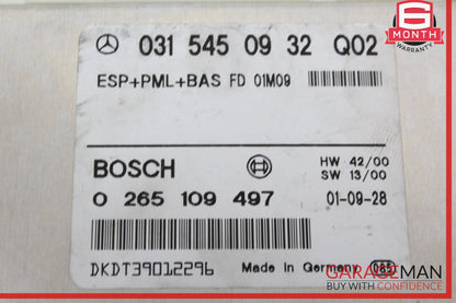 2000-2006 Mercedes CL55 AMG ABS ESP Control Module Unit 0315450932 Genuine