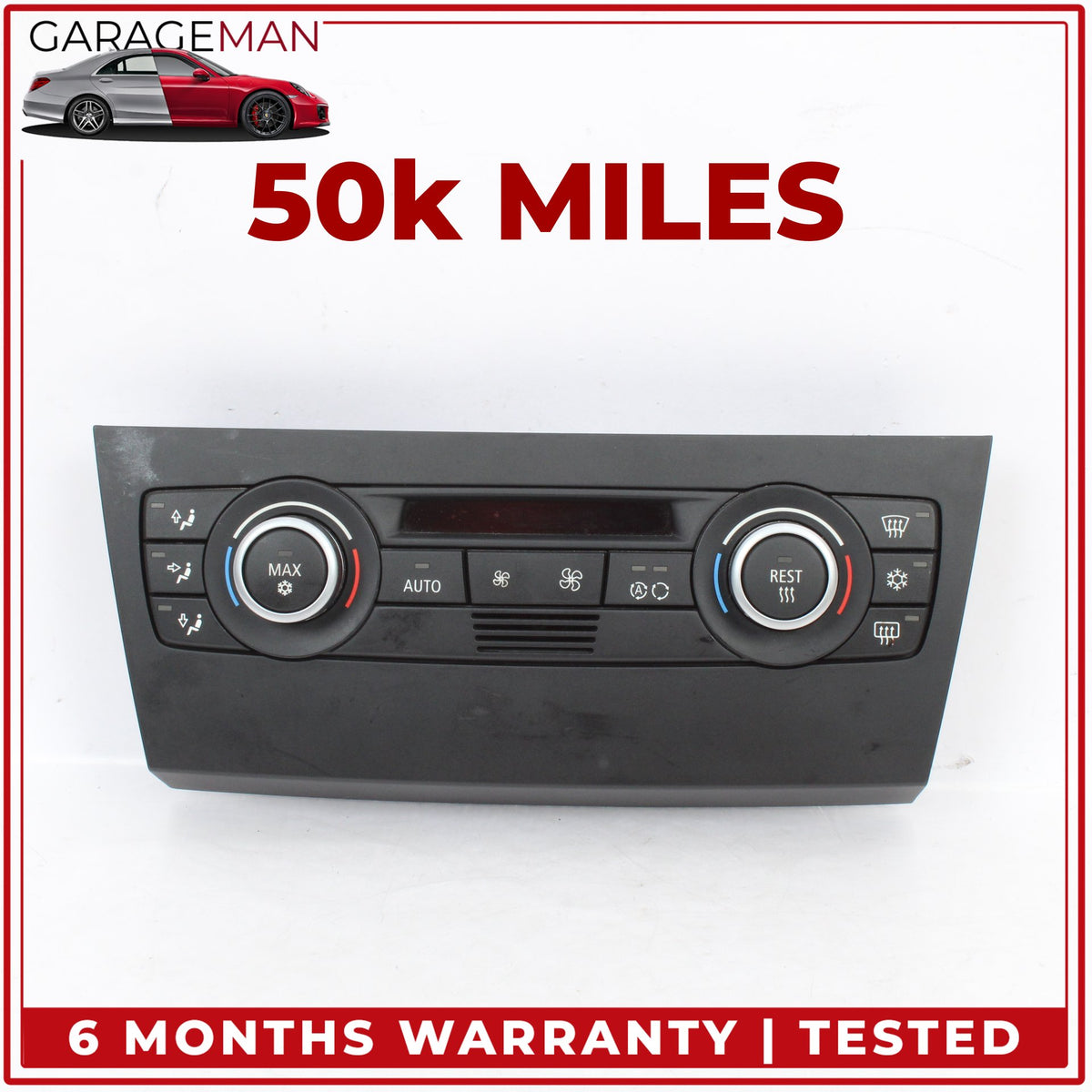 2006-2011 BMW 335i E90 AC Temperature Climate Control Panel 916298301 OEM