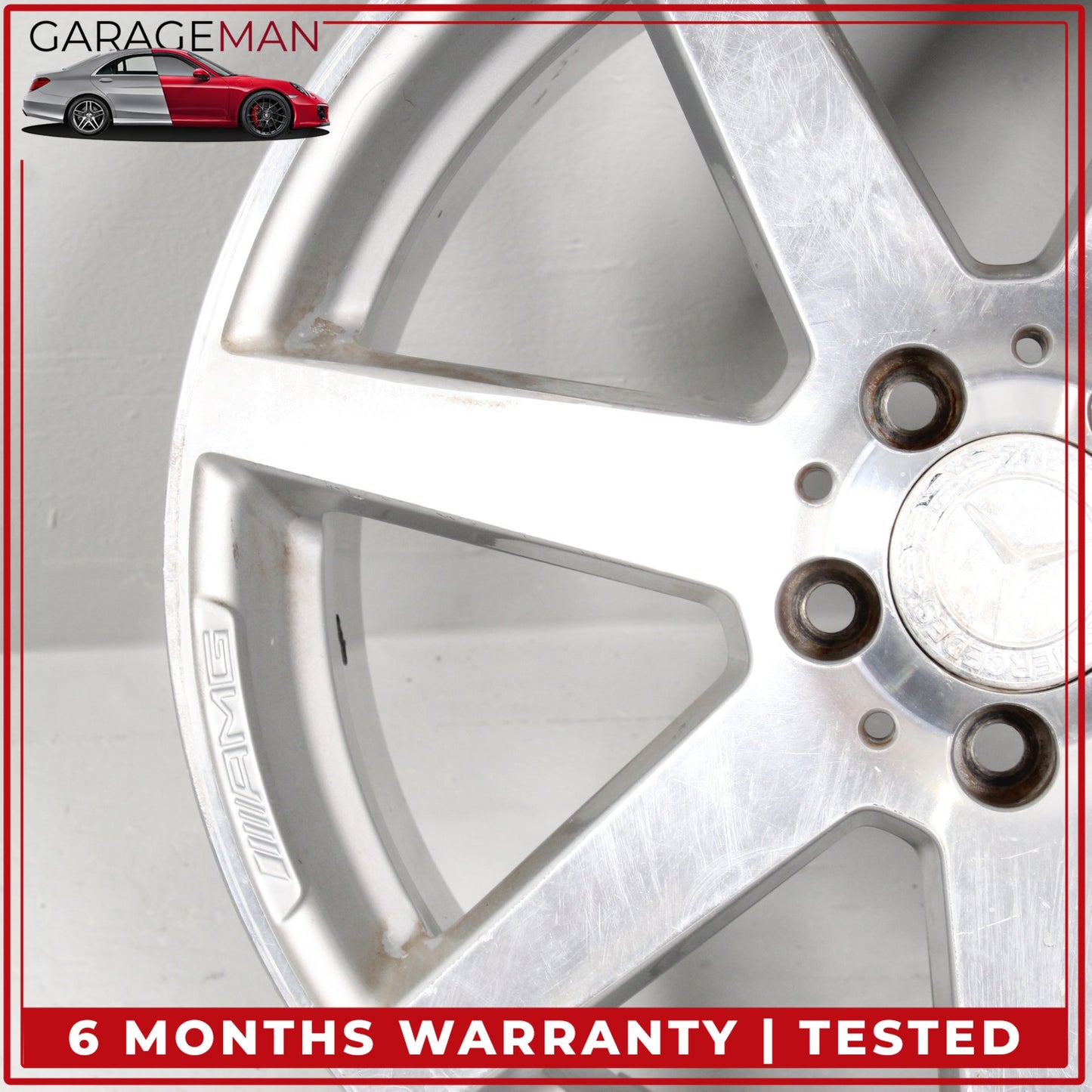 2012-2015 Mercedes W204 C250 Rear 7 Spoke Wheel Rim 8.5JX18H2ET54 2044019902 OEM