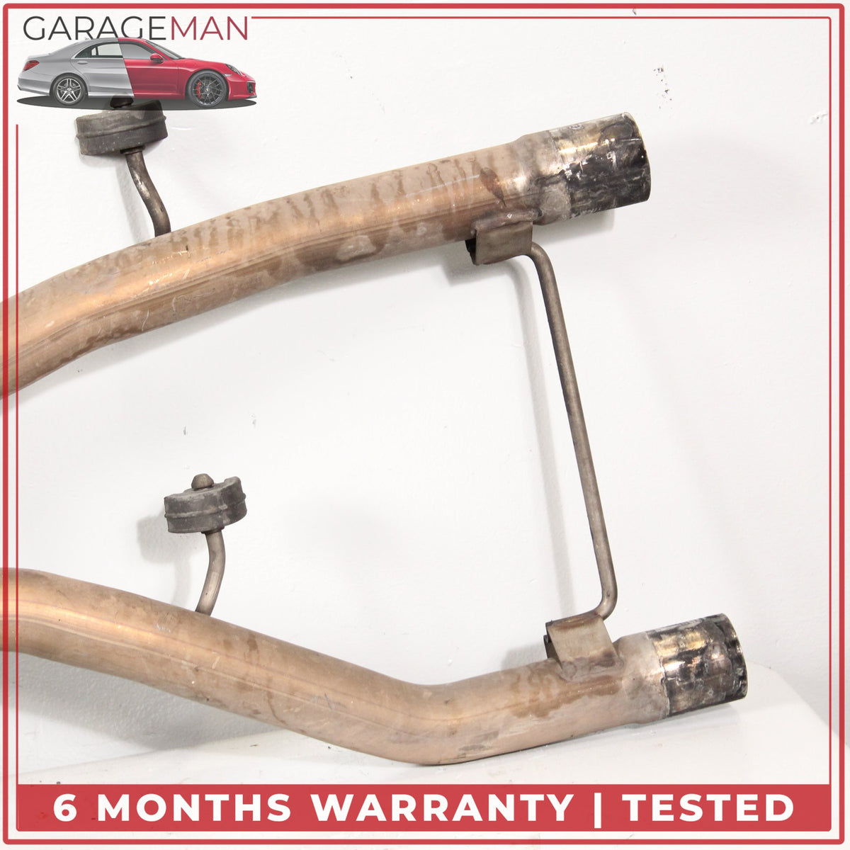 2013-2015 Jaguar XF X250 3.0L S/C RWD Intermediate Exhaust Muffler Dual Pipe OEM
